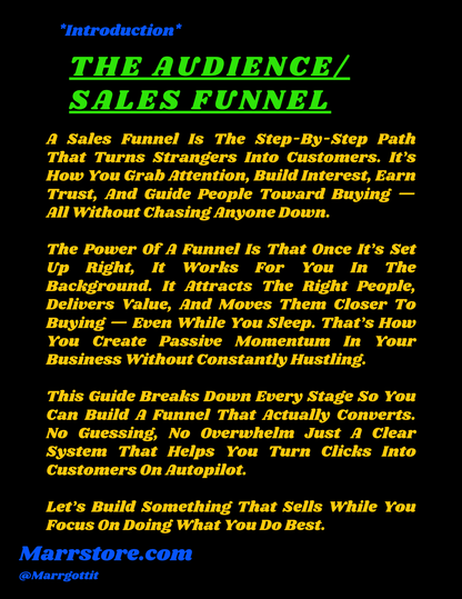 Marr's Sales Funnel Guide