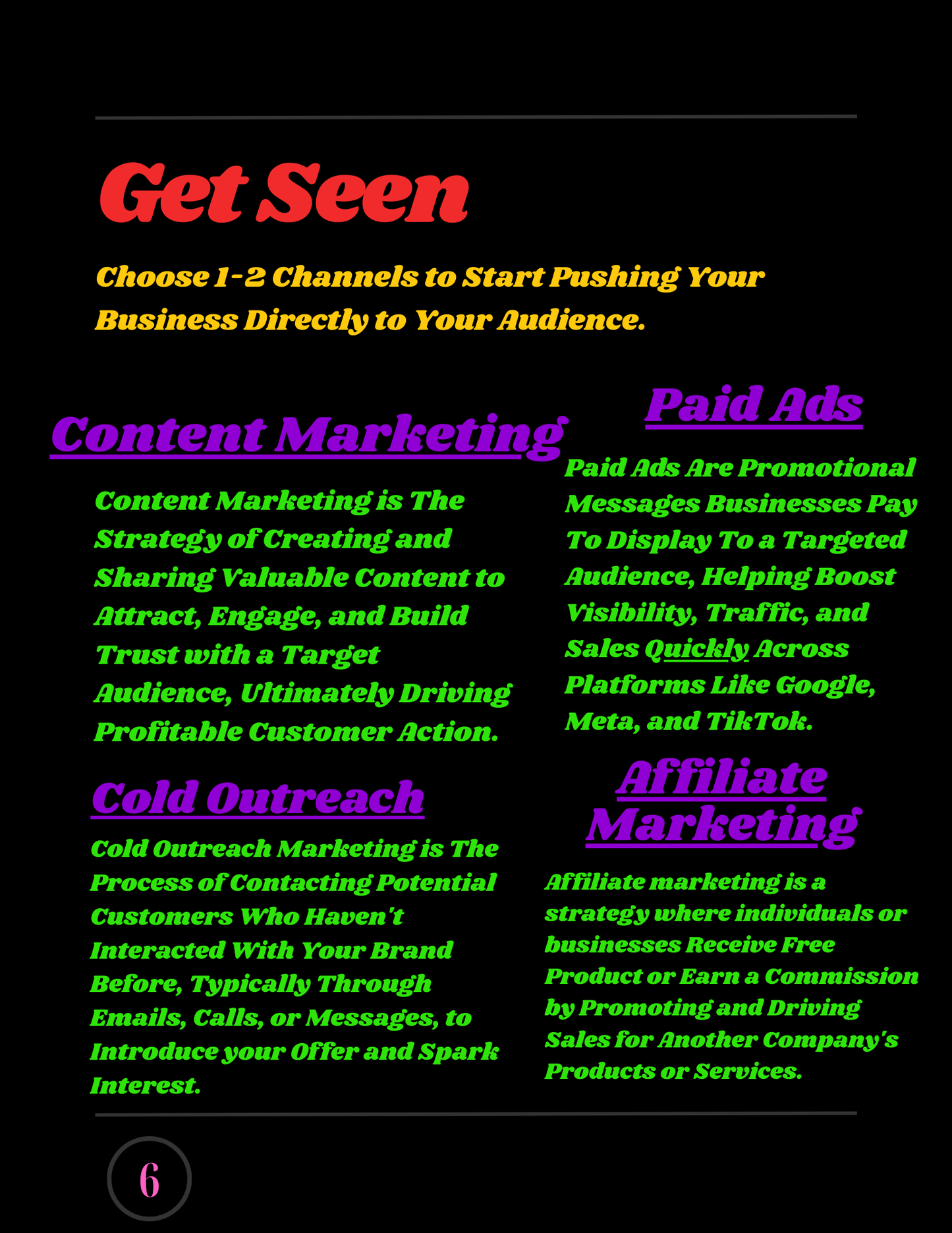 Marr's 100K Business Planner